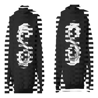 Funny Halloween Carnival Costume Letter S Vintage Halloween Funny Gifts Sweatshirt | Mazezy