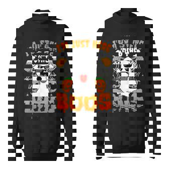 Halloween Ghost Costume I'm Just Here For The Boos Sweatshirt