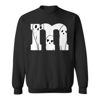 Halloween Ghosts In Letter M Sweatshirt | Seseable UK