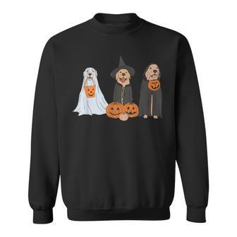Halloween Labrador Golden Retriever Ghost Dog Witch Sweatshirt - Monsterry AU