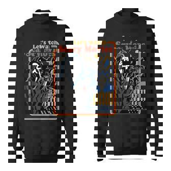 Halloween Let’S Watch Scary Horror Movies Ghost Series Halloween Sweatshirt | Mazezy
