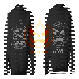 Funny Halloween Pumpkin Mens Graphic Costume Pumpkin Funny Gifts Sweatshirt | Mazezy
