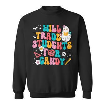 Halloween Will Trade Students For Candy Cute Ghost Kid Sweatshirt - Monsterry AU