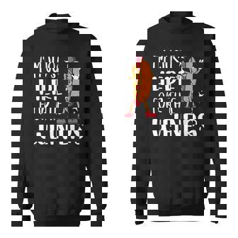 Funny Hot Dog Im Just Here For The Wieners Sausage Lovers Sweatshirt | Mazezy