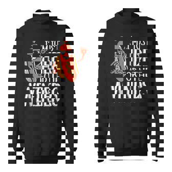 Funny Hot Dog Im Just Here For The Wieners Sausage Sweatshirt | Mazezy