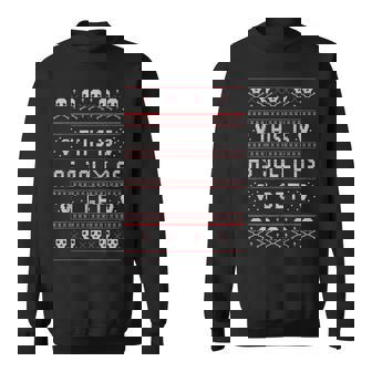 Introvert Emo Goth Christmas Sweatshirt - Thegiftio