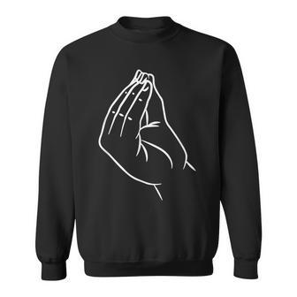 Funny Italian Hand Gesture Meme Gift Sweatshirt | Mazezy