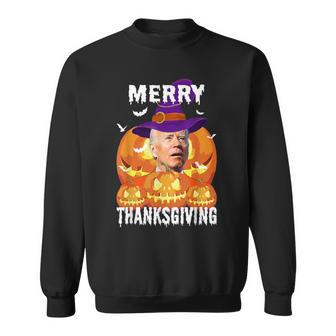 Joe Biden Confused Merry Thanksgiving For Halloween Sweatshirt | Mazezy CA