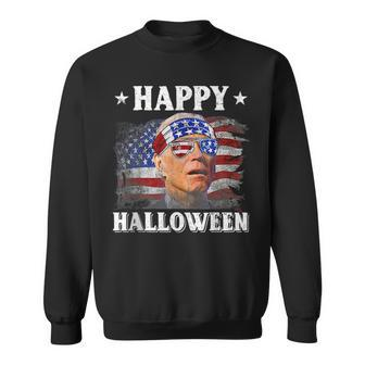 Funny Joe Biden Happy Halloween Confused 4Th Of July 2023 Sweatshirt - Seseable