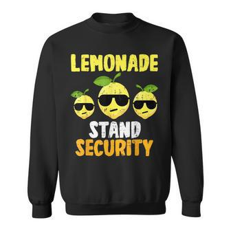 Funny Lemonade Stand Security Lemon Juice Sunglasses Sweatshirt | Mazezy