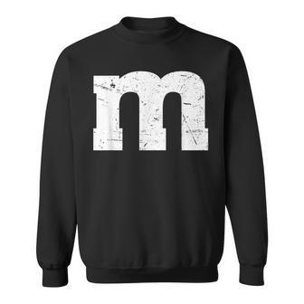 Letter M Groups Halloween 2023 Team Costume Distressed Sweatshirt | Seseable CA