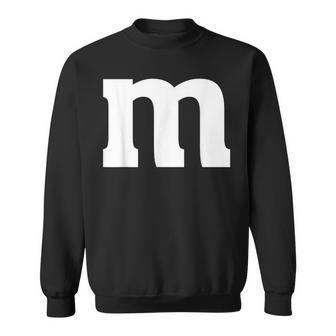 Letter M Halloween Matching Color Costume Group Family Sweatshirt - Monsterry UK