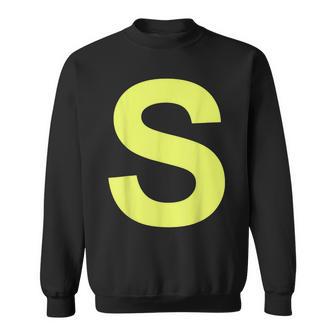 Letter S Blue Groups Halloween Team Groups Costume Sweatshirt - Thegiftio UK