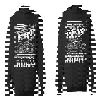 Funny Motorcycle Rider Therapy Proud Biker Motorcycles Sweatshirt | Mazezy