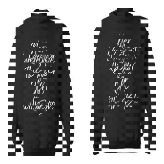 Funny Never Underestimate The Power Of A Girl With A Book Sweatshirt | Mazezy