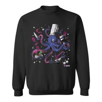 Funny Octopus Kitchen Chef Humor Sweatshirt - Seseable
