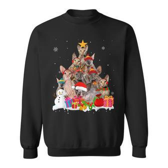 Peterbald Christmas Tree Pet Cat Lover Sweatshirt | Mazezy
