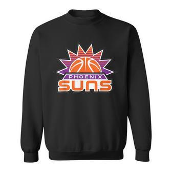 Funny Phoenix Basketball Suns Basketball Ball Shine Basketball Funny Gifts Sweatshirt | Mazezy
