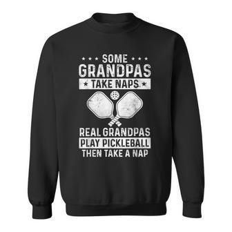 Funny Pickleball Design For Men Grandpa Pickleball Player Sweatshirt - Seseable