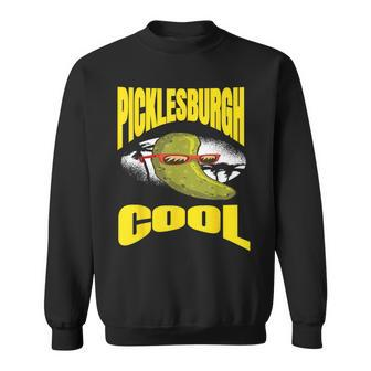 Pittsburgh Humor Picklesburgh Cool Relaxing Pickle Sweatshirt | Mazezy