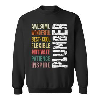 Funny Plumber Thank You Gift Awesome Sweatshirt - Monsterry CA