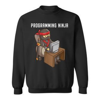 Programmer Ninja Programming Coding Nerd Boys Sweatshirt | Mazezy