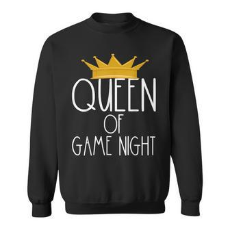 Queen Of Game Night Card Games Boardgame Winner Crown Sweatshirt | Mazezy