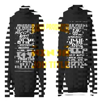 Radio Producer Job Title Sweatshirt | Mazezy