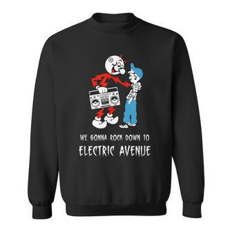 Reddy Kilowatt Electric Avenue 80S Boombox Vintage Sweatshirt | Mazezy