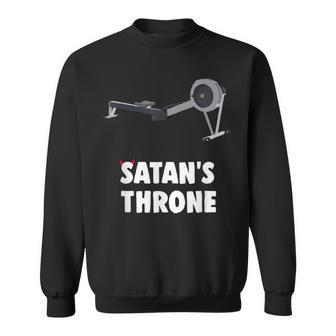 Rowing Satan's Throne Fun Crew Sweatshirt | Mazezy