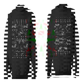 Scuba Diving Dive Ugly Christmas Sweater Diver Party Sweatshirt - Monsterry