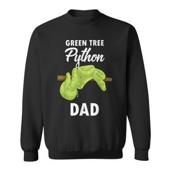 Snake Lover Dad Green Tree Python Sweatshirt | Mazezy