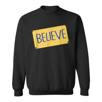 Funny Soccer Believe Faith Coach Richmond Lasso Believe Believe Funny Gifts Sweatshirt | Mazezy