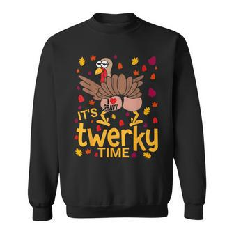 Thanksgiving Twerky Turkey Butt I Heart Gravy Sweatshirt - Thegiftio UK