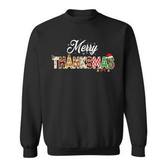 Thanksmas 2023 Merry Thanksmas Thanksgiving Christmas Sweatshirt - Monsterry