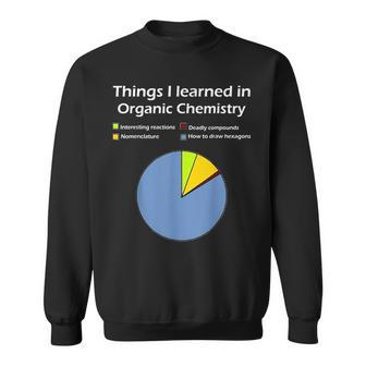 Things I Learned In Organic Chemistry Science Sweatshirt | Mazezy