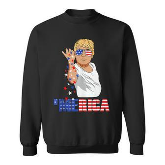 Funny Trump Salt Merica Freedom 4Th Of July Gifts Sweatshirt | Mazezy CA