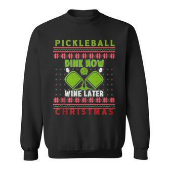 Ugly Christmas Sweater Kitchen Ace Pickleball Player Sweatshirt | Mazezy