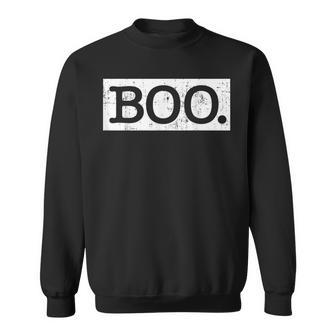 Vintage Boo For Lazy Halloween Party Costume Sweatshirt - Monsterry CA