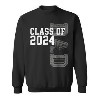 Vintage Senior 2024 Class Grad Proud Dad Class Of 2024 Sweatshirt - Monsterry