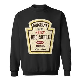 Funny Vintage Spicy Barbecue Bbq Sauce Halloween Costume Sweatshirt | Mazezy