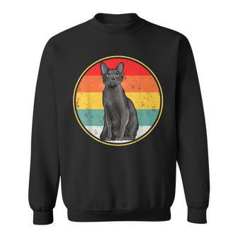 Vintage Sunset Korat Cat Sweatshirt | Mazezy
