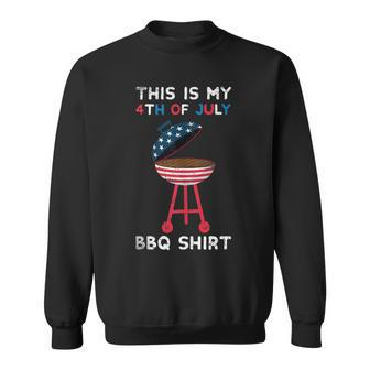 Funny Vintage Usa Summer Grilling Party 4Th Of July Bbq Usa Funny Gifts Sweatshirt | Mazezy