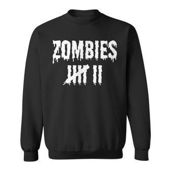 Funny Zombie Kill Countdown Scary Monster Sweatshirt | Mazezy