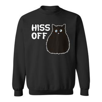 Hiss Off Cat Sweatshirt | Mazezy