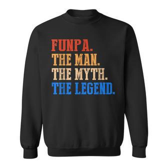 Funpa The Man The Myth The Legend Father's Day Vintage Sweatshirt | Mazezy