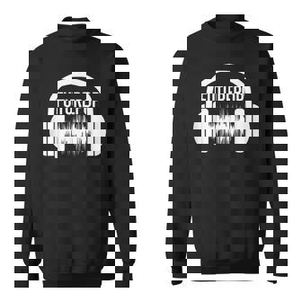 Futurepop Headphone Graphic Sweatshirt | Mazezy