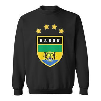Gabon Pocket Coat Of Arms National Pride Flag Sweatshirt | Mazezy