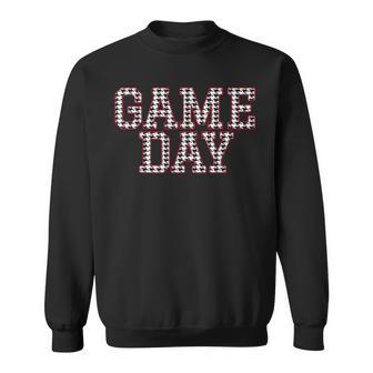 Game Day Houndstooth Alabama Football Fans Sweatshirt | Mazezy
