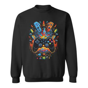 Gamer Aesthetic Graphic Gaming Video Games Boys Ns Kids Sweatshirt | Mazezy